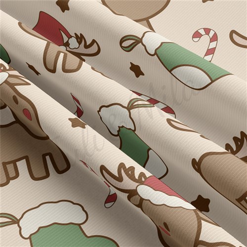 Christmas Rib Knit Fabric by Yard, RBK2060 & Get a Free $89.99 Embroidery Bundle