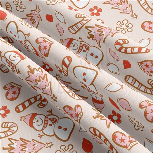 Christmas Rib Knit Fabric by Yard, RBK2077 & Get a Free $89.99 Embroidery Bundle