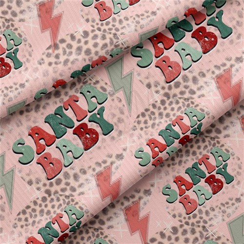Christmas Rib Knit Fabric by Yard, RBK2063 & Get a Free $89.99 Embroidery Bundle