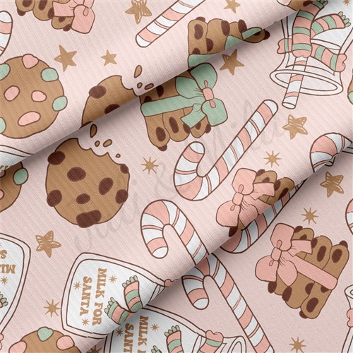 Christmas Rib Knit Fabric by Yard, RBK2073 & Get a Free $89.99 Embroidery Bundle