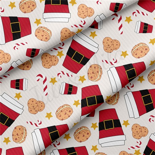 Christmas Rib Knit Fabric by Yard, RBK2044 & Get a Free $89.99 Embroidery Bundle