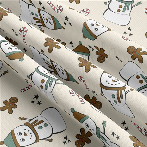 Christmas Rib Knit Fabric by Yard, RBK2066 & Get a Free $89.99 Embroidery Bundle