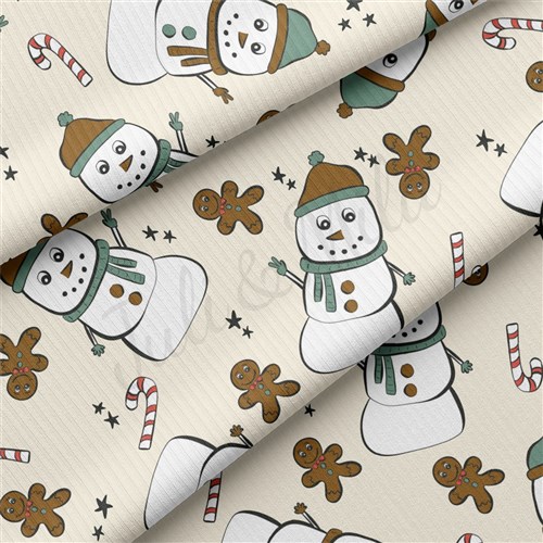Christmas Rib Knit Fabric by Yard, RBK2066 & Get a Free $89.99 Embroidery Bundle