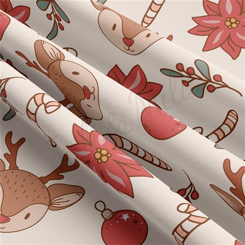 Christmas Rib Knit Fabric by Yard, RBK2061 & Get a Free $89.99 Embroidery Bundle