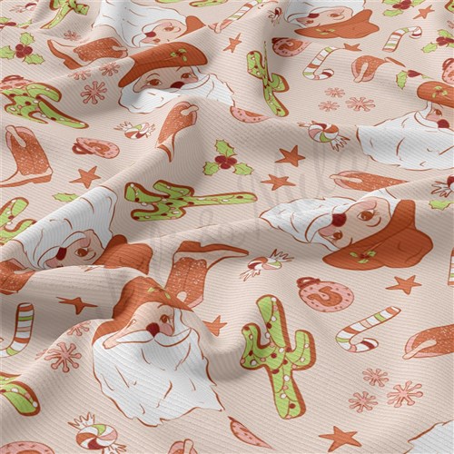 Christmas Rib Knit Fabric by Yard, RBK2042 & Get a Free $89.99 Embroidery Bundle