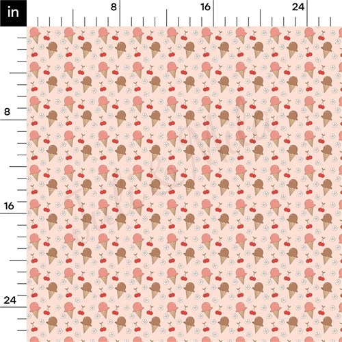 Ice Cream Summer Double Brushed Polyester Fabric Jersey Stretchy Soft Polyester Stretch Fabric