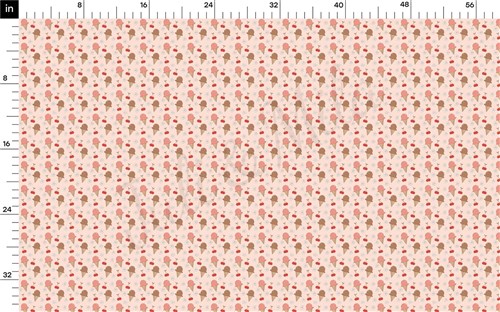 Ice Cream Summer Double Brushed Polyester Fabric Jersey Stretchy Soft Polyester Stretch Fabric