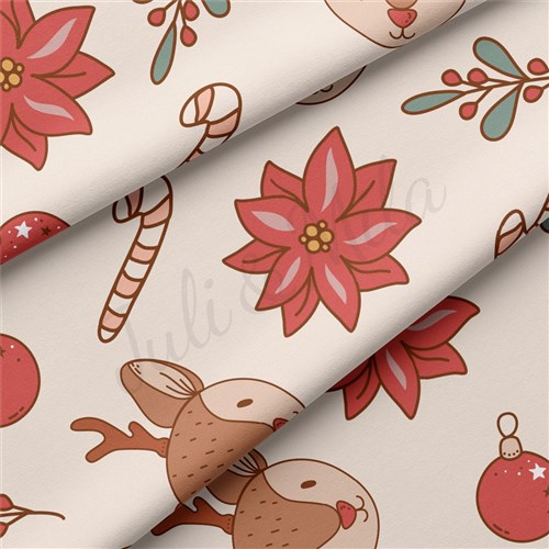Christmas Double Brushed Polyester Fabric Jersey Stretchy Soft Polyester Stretch Fabric