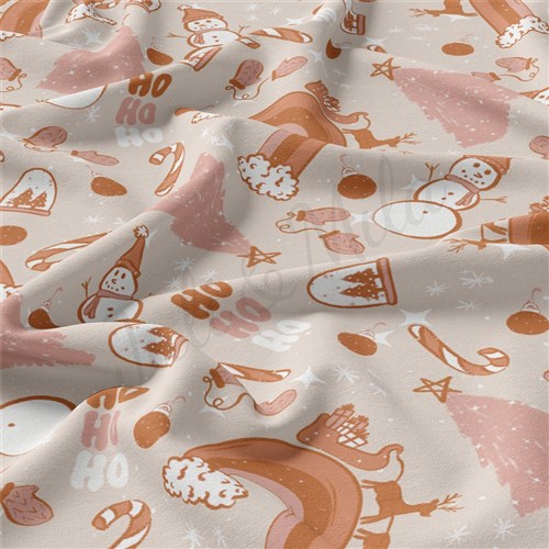 Christmas Double Brushed Polyester Fabric Jersey Stretchy Soft Polyester Stretch Fabric