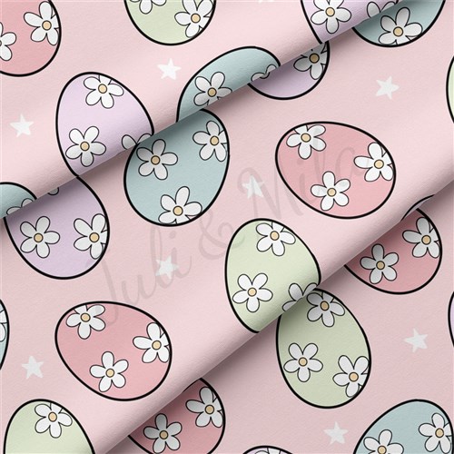 Easter Double Brushed Polyester Fabric Jersey Stretchy Soft Polyester Stretch Fabric