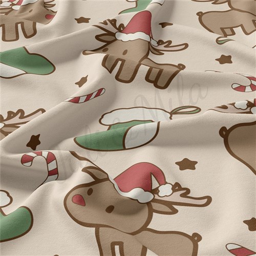 Christmas Double Brushed Polyester Fabric Jersey Stretchy Soft Polyester Stretch Fabric