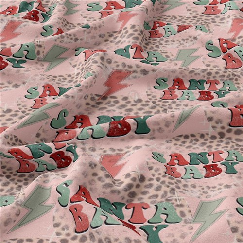Christmas Double Brushed Polyester Fabric Jersey Stretchy Soft Polyester Stretch Fabric