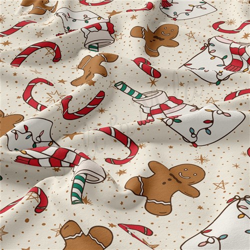 christmas Christmas Double Brushed Polyester Fabric Jersey Stretchy Soft Polyester Stretch Fabric