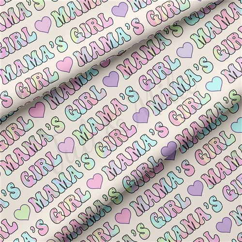 Mama's Girl Double Brushed Polyester Fabric Jersey Stretchy Soft Polyester Stretch Fabric