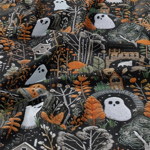Autumn Fall Halloween Embroidery Rib Knit RBK1813 & Get a Free $89.99 Embroidery Bundle