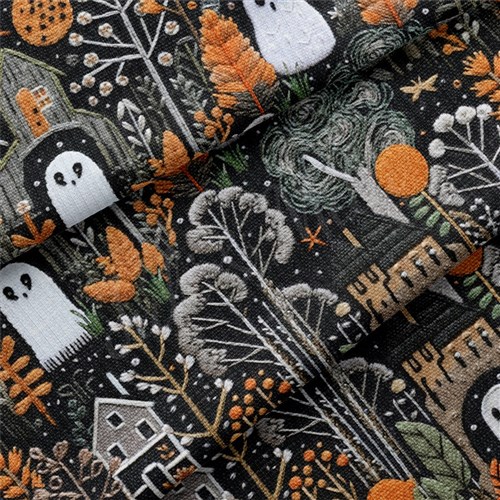 Autumn Fall Halloween Embroidery Rib Knit RBK1813 & Get a Free $89.99 Embroidery Bundle