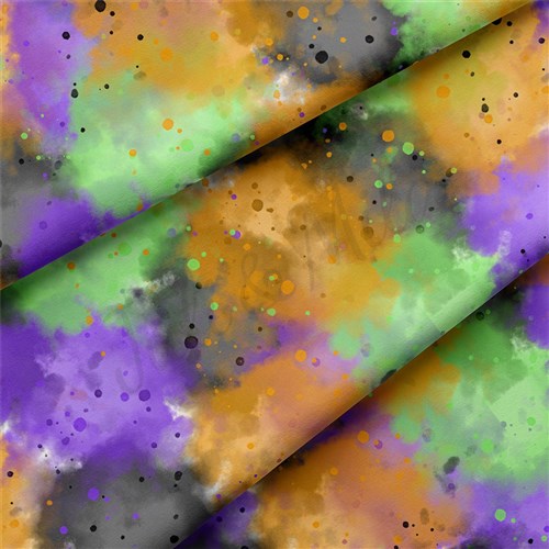Mardi Gras Double Brushed Polyester Fabric Jersey Stretchy Soft Polyester Stretch Fabric