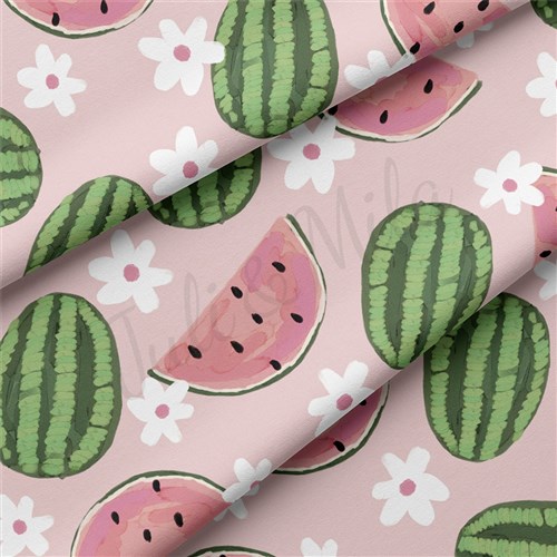 Watermelon Double Brushed Polyester Fabric Jersey Stretchy Soft Polyester Stretch Fabric