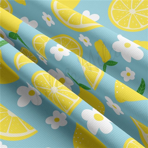 Lemon Rib Knit Fabric by Yard, AA1832 & Get a Free $89.99 Embroidery Bundle
