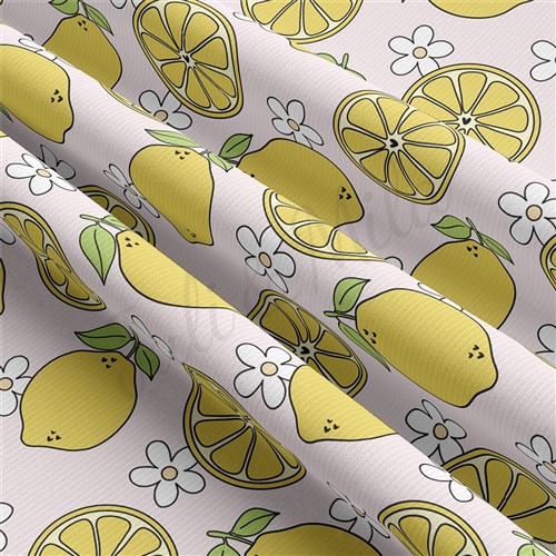 Lemon Rib Knit Fabric by Yard, RBK1800 & Get a Free $89.99 Embroidery Bundle