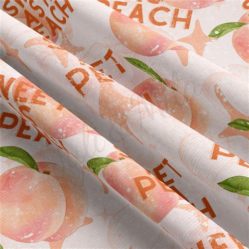 Sweet as peach Rib Knit Fabric by Yard, AA1845 & Get a Free $89.99 Embroidery Bundle