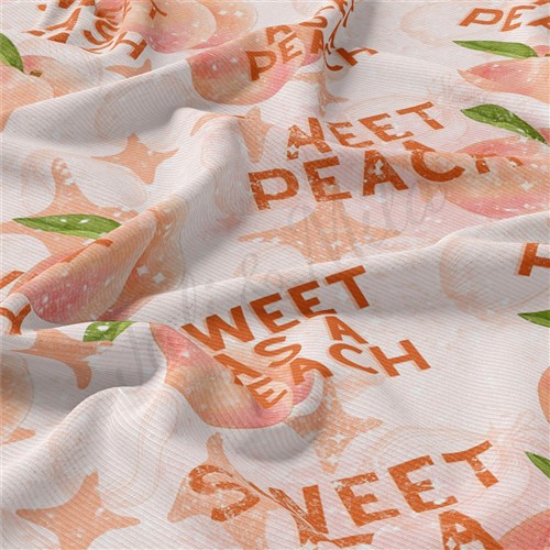Sweet as peach Rib Knit Fabric by Yard, AA1845 & Get a Free $89.99 Embroidery Bundle
