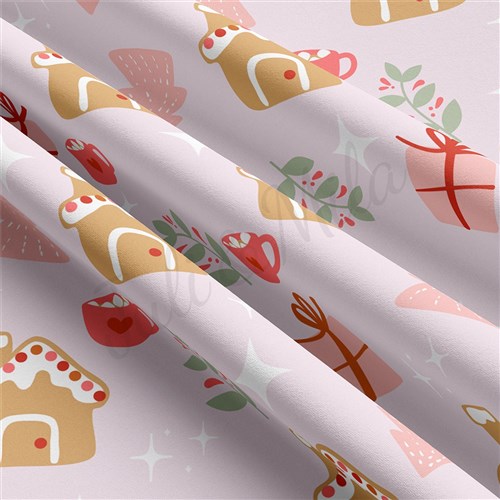 Christmas Double Brushed Polyester Fabric Jersey Stretchy Soft Polyester Stretch Fabric