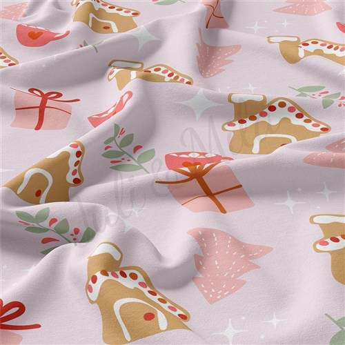 Christmas Double Brushed Polyester Fabric Jersey Stretchy Soft Polyester Stretch Fabric