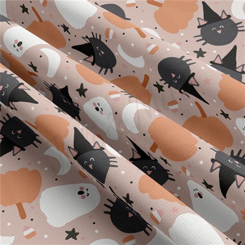 Autumn Fall Halloween Rib Knit Fabric, AA1830 & Get a Free $89.99 Embroidery Bundle