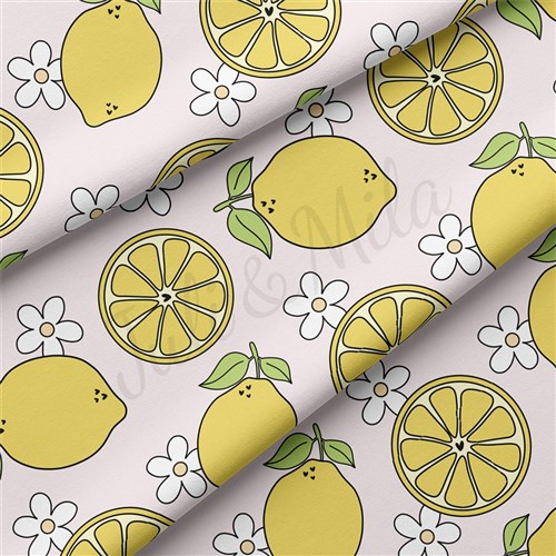Lemon Double Brushed Polyester Fabric Jersey Stretchy Soft Polyester Stretch Fabric
