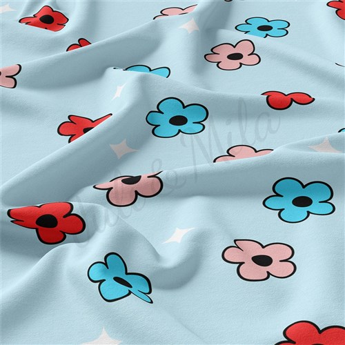 4th of July Patriotic Double Brushed Polyester Fabric Jersey Stretchy Soft Polyester Stretch Fabric
