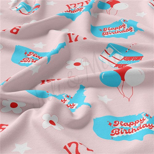 4th of July Patriotic Double Brushed Polyester Fabric Jersey Stretchy Soft Polyester Stretch Fabric
