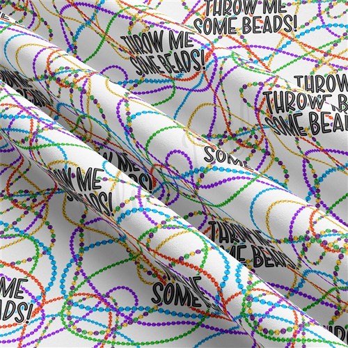 Mardi Gras Double Brushed Polyester Fabric Jersey Stretchy Soft Polyester Stretch Fabric