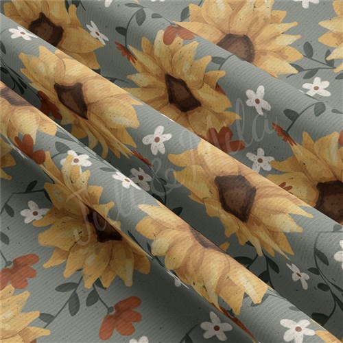 Rib Knit Fabric, RBKsunflowers & Get a Free $89.99 Embroidery Bundle