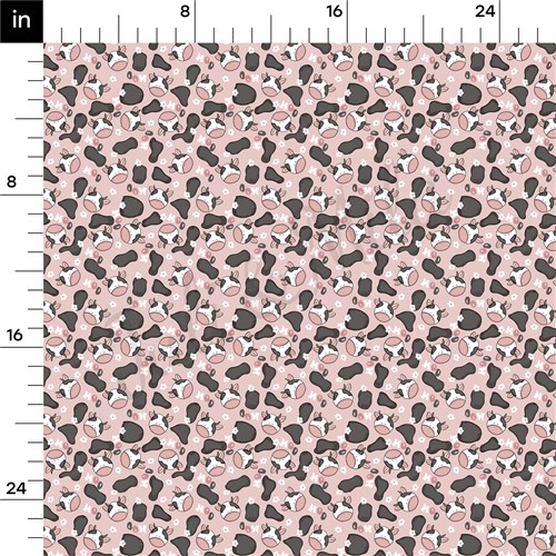 Cow Double Brushed Polyester Fabric Jersey Stretchy Soft Polyester Stretch Fabric