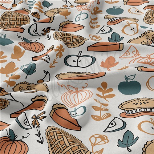 Thanksgiving Double Brushed Polyester Fabric Jersey Stretchy Soft Polyester Stretch Fabric