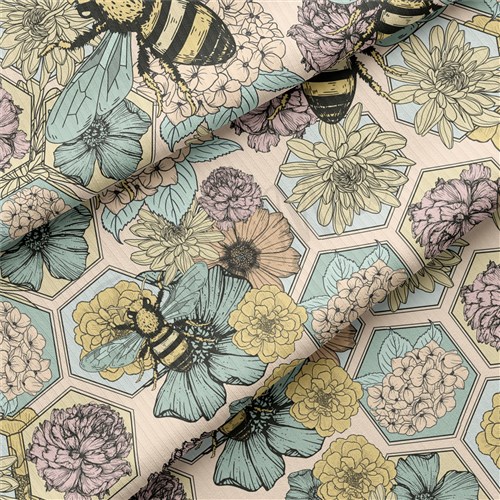 Floral Rib Knit Fabric, RBK1560 & Get a Free $89.99 Embroidery Bundle