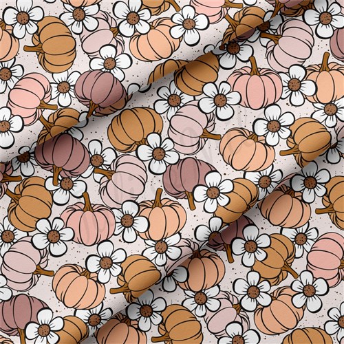 halloween Pumpkin Double Brushed Polyester Fabric Jersey Stretchy Soft Polyester Stretch Fabric