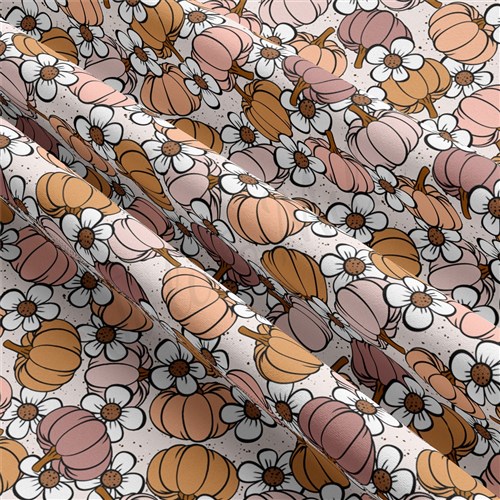 halloween Pumpkin Double Brushed Polyester Fabric Jersey Stretchy Soft Polyester Stretch Fabric
