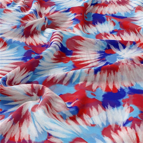4th of July Patriotic Double Brushed Polyester Fabric Jersey Stretchy Soft Polyester Stretch Fabric