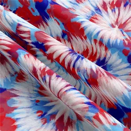 4th of July Patriotic Double Brushed Polyester Fabric Jersey Stretchy Soft Polyester Stretch Fabric