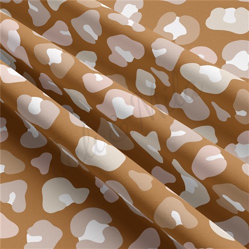 Cheetah Leopard Double Brushed Polyester Fabric Jersey Stretchy Soft Polyester Stretch Fabric