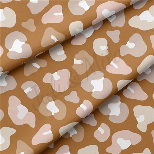 Cheetah Leopard Double Brushed Polyester Fabric Jersey Stretchy Soft Polyester Stretch Fabric