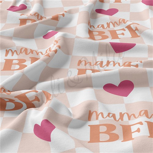 Mama's BFF Double Brushed Polyester Fabric Jersey Stretchy Soft Polyester Stretch Fabric