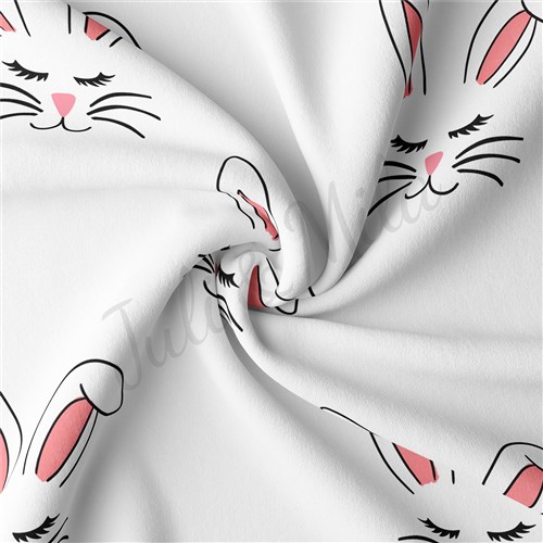 Easter Double Brushed Polyester Fabric Jersey Stretchy Soft Polyester Stretch Fabric