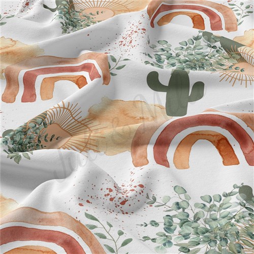 Rainbow Double Brushed Polyester Fabric Jersey Stretchy Soft Polyester Stretch Fabric