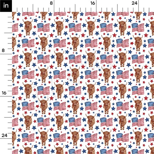 4th of July Patriotic Rib Knit Fabric, RBK1546 & Get a Free $89.99 Embroidery Bundle