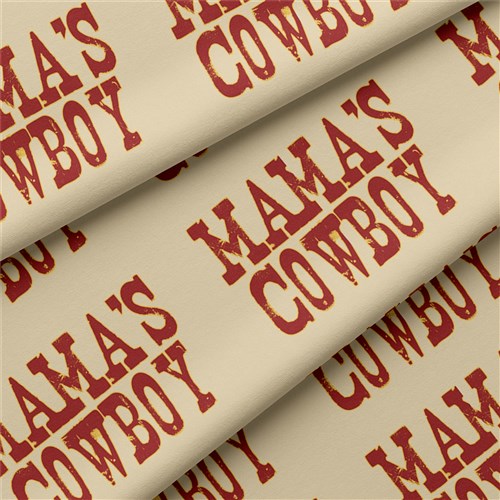 Mama's Cowboy Double Brushed Polyester Fabric Jersey Stretchy Soft Polyester Stretch Fabric
