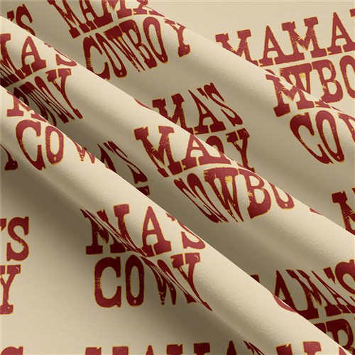 Mama's Cowboy Double Brushed Polyester Fabric Jersey Stretchy Soft Polyester Stretch Fabric