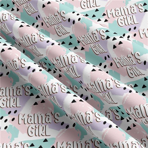 Mama's Girl Double Brushed Polyester Fabric Jersey Stretchy Soft Polyester Stretch Fabric